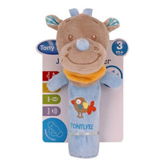 Newborn Rattle Ring Bell Baby Cartoon Animal Rattle Cute Plush