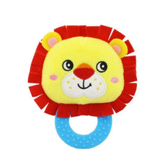 Newborn Rattle Ring Bell Baby Cartoon Animal Rattle Cute Plush