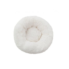 Cat Bed House Round Long Plush Super Soft Pet Dog Bed Winter Warm Sleeping