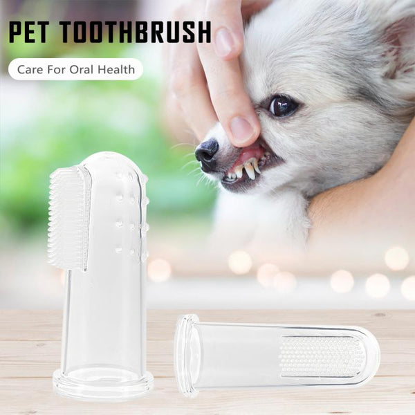 1pc Soft Pet Finger Toothbrush Hot-sale Pet Teeth Cleaner