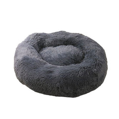 Cat Bed House Round Long Plush Super Soft Pet Dog Bed Winter Warm Sleeping