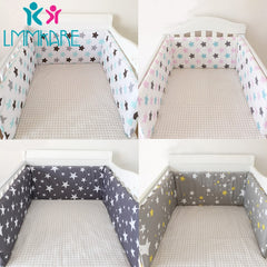 Hot Baby Bed Crib Bumper U-Shaped Detachable Zipper Cotton Newborn Bumpers Infant Safe Fence Line bebe Cot Protector Unisex 1.8m