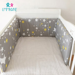 Hot Baby Bed Crib Bumper U-Shaped Detachable Zipper Cotton Newborn Bumpers Infant Safe Fence Line bebe Cot Protector Unisex 1.8m