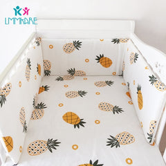 Hot Baby Bed Crib Bumper U-Shaped Detachable Zipper Cotton Newborn Bumpers Infant Safe Fence Line bebe Cot Protector Unisex 1.8m