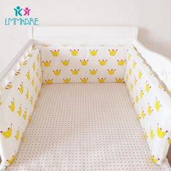 Hot Baby Bed Crib Bumper U-Shaped Detachable Zipper Cotton Newborn Bumpers Infant Safe Fence Line bebe Cot Protector Unisex 1.8m