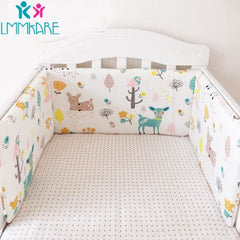 Hot Baby Bed Crib Bumper U-Shaped Detachable Zipper Cotton Newborn Bumpers Infant Safe Fence Line bebe Cot Protector Unisex 1.8m