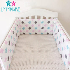 Hot Baby Bed Crib Bumper U-Shaped Detachable Zipper Cotton Newborn Bumpers Infant Safe Fence Line bebe Cot Protector Unisex 1.8m