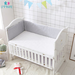 Hot Baby Bed Crib Bumper U-Shaped Detachable Zipper Cotton Newborn Bumpers Infant Safe Fence Line bebe Cot Protector Unisex 1.8m