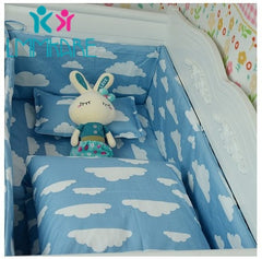 Hot Baby Bed Crib Bumper U-Shaped Detachable Zipper Cotton Newborn Bumpers Infant Safe Fence Line bebe Cot Protector Unisex 1.8m