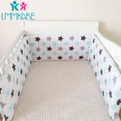 Hot Baby Bed Crib Bumper U-Shaped Detachable Zipper Cotton Newborn Bumpers Infant Safe Fence Line bebe Cot Protector Unisex 1.8m