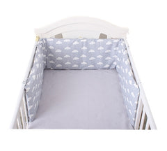 Hot Baby Bed Crib Bumper U-Shaped Detachable Zipper Cotton Newborn Bumpers Infant Safe Fence Line bebe Cot Protector Unisex 1.8m