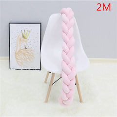 1M/2M/3M Baby Bumper Bed Braid Knot Pillow Cushion Bumper for Infant Bebe Crib Protector Cot Bumper Room Decor