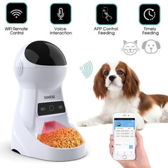 Iseebiz 3L Automatic Pet Feeder With Voice Record Pets food Bowl